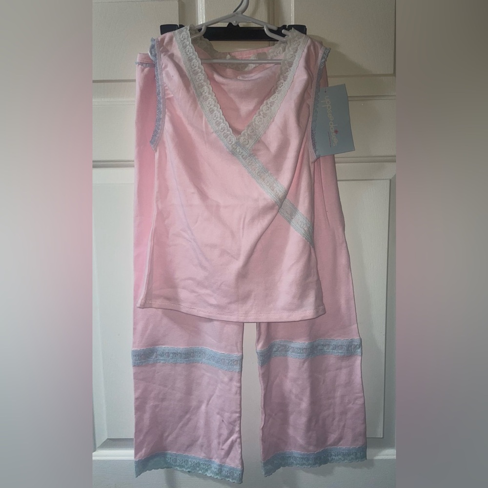 Uppsee Daisee Girls’ Pink Pajama Set Pants and Tank